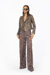Snake print palazzo trousers - 4