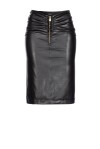 Leather-effect sheath midi skirt - 1