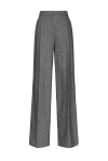 Prince of Wales flannel palazzo trousers - 1