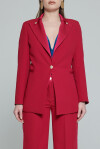 Single-breasted blazer with shiny-matte effect - 4