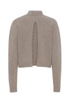 Merino wool sweater with broche - 2