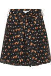 Patterned skirt with bow belt - 1