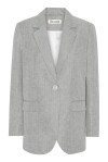 Herringbone blazer with jewel buttons on the back - 1
