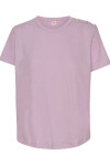 T-shirt con applicazione gioiello sulla spalla - 1