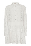 Embroidered dress with openwork floral pattern - 1