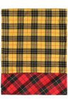 Double-sided tartan wool scarf - 1