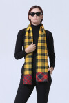 Double-sided tartan wool scarf - 3