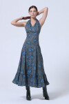 Vestito lungo fantasia etnica - 3