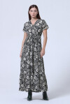 Long ethnic patterned dress in Indian silk - 3