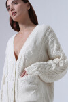 Oversized braided cardigan - 4