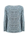 Bat blouse with abstract pattern - 2