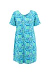 A-line butterfly patterned dress - 1