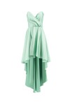 Short dress with satin tail - 1