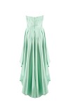 Short dress with satin tail - 2
