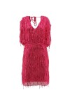 Mini dress with sequin fringes - 1
