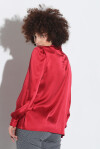 Long-sleeved satin shirt - 2