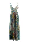 Printed long dress - 1
