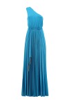 Long one-shoulder dress in lurex - 1