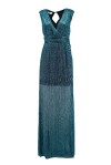 Vestito lungo goffrato effetto metallico - 1