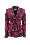 Floral patterned printed blazer - 1