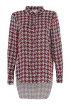 Soft shirt with houndstooth pattern - 1