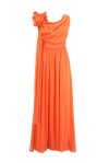 Creponne long dress with stole - 1