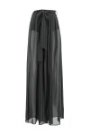 Lurex pinstripe palazzo trousers - 1