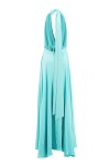 Long halter neck dress with ruffles - 2