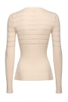 Maglia a maniche lunghe a righe lurex - 3