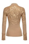 Ribbed polo shirt with sequins - 2