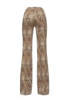 Pantaloni flared stampa maculata - 2