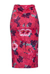 Midi skirt in hibiscus flower print - 2