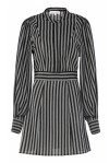 Laminated striped dress - 1
