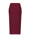 Gonna a costine in lana stretch con cut out - 2