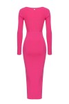 Vestito midi con lavorazione vanisé - 2