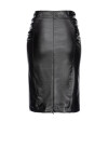 Leather-effect sheath midi skirt - 2