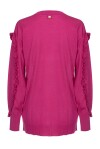 Cardigan con rouches in 100% Lana - 2