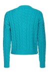 Boxy sweater with mix of cables - 2