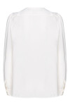 Blusa misto seta con fusciacca - 2