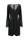 Mini dress with transparencies - 1