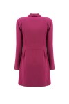 Wrap dress with pleated insert - 2