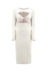 Vestito longuette con cut out - 1
