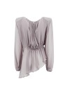 Blusa asimmetrica con arriccio - 2