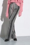 Pantaloni in lurex maxi righe a contrasto - 1