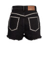 Shorts in denim bull con borchie - 2