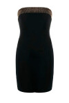 Elegant sheath dress with decorations - 1