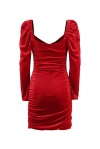 Short velvet effect dress - 2