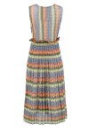 Multi-pattern dress with crossover - 2