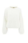 Ribbed mohair blend crewneck sweater - 1