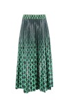 Full sequin pleated printed skirt - 1